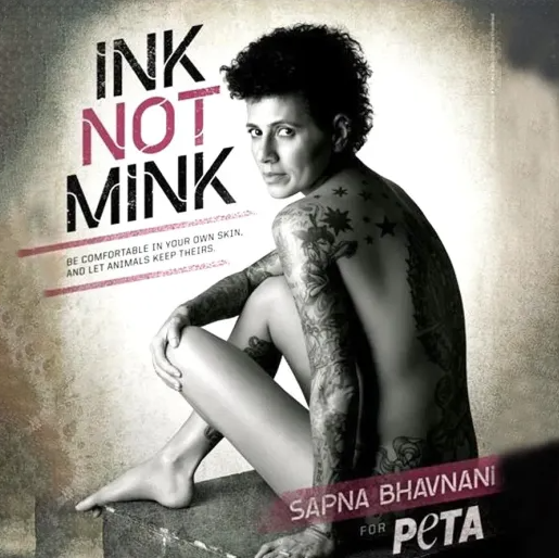 Sapna Bhavnani's nude photoshoot for PETA