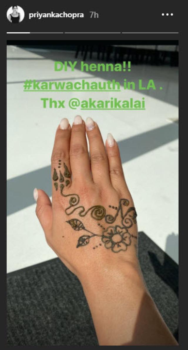 Priyanka Chopra mehendi design