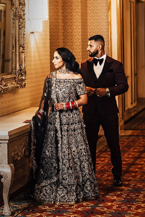 indian bride who wore black