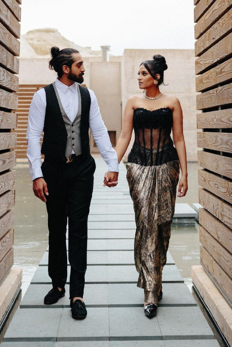 indian bride who wore black