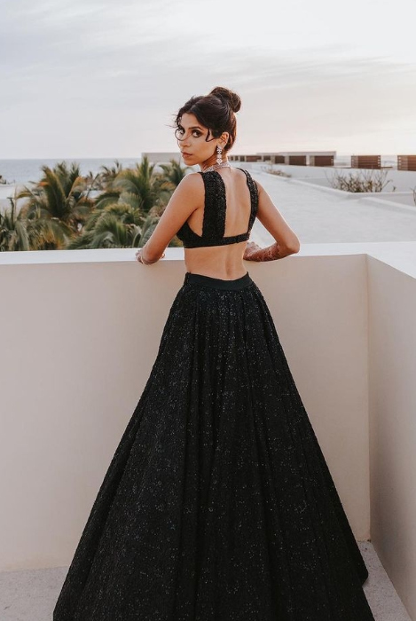 indian bride who wore black