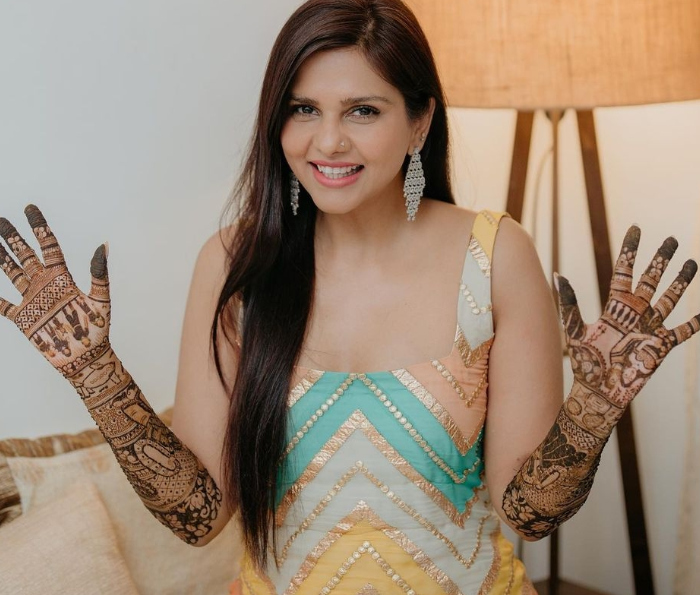 tv actresses bridal mehendi