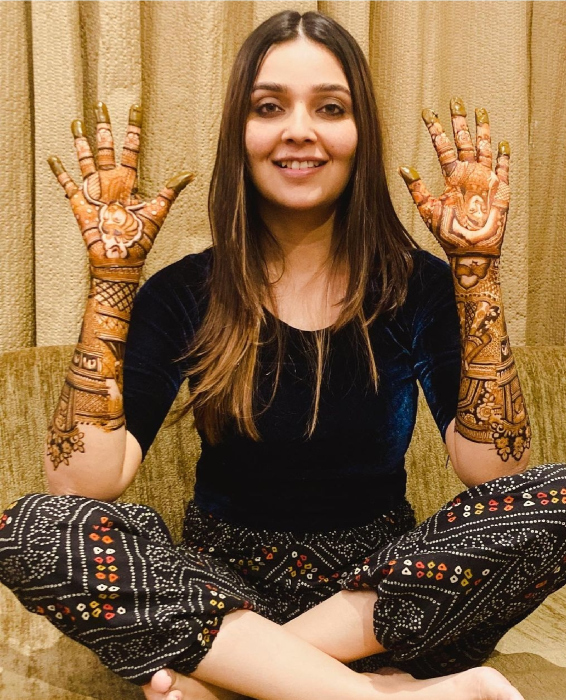 tv actresses bridal mehendi