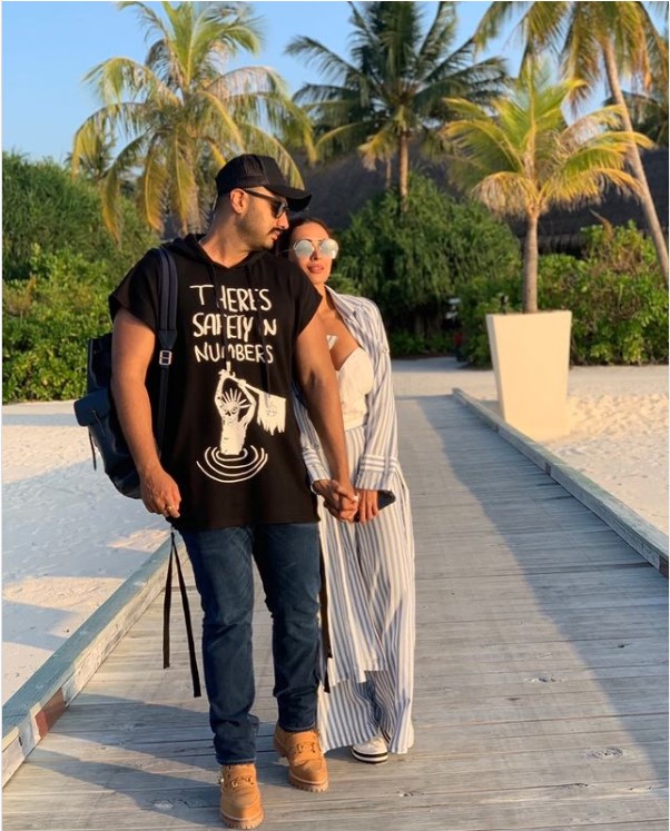 Arjun and Malaika's first public post together