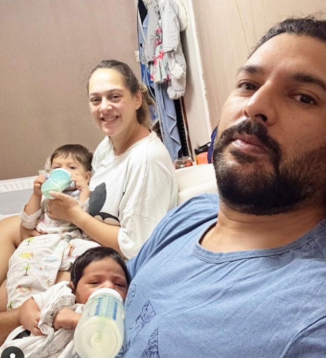 hazel keech and yuvraj singh family