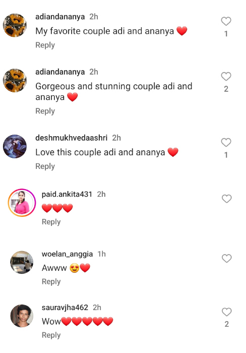 ananya panday and aditya