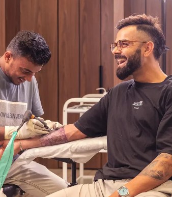 Virat Kohli Tattoo: It took 14 hours to get tattooed on Kohli's hand,  Importance of this new tattoo - Latest Cricket News of today India