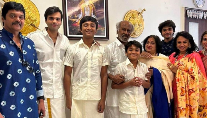 rajinikanth's equation with his grandsons