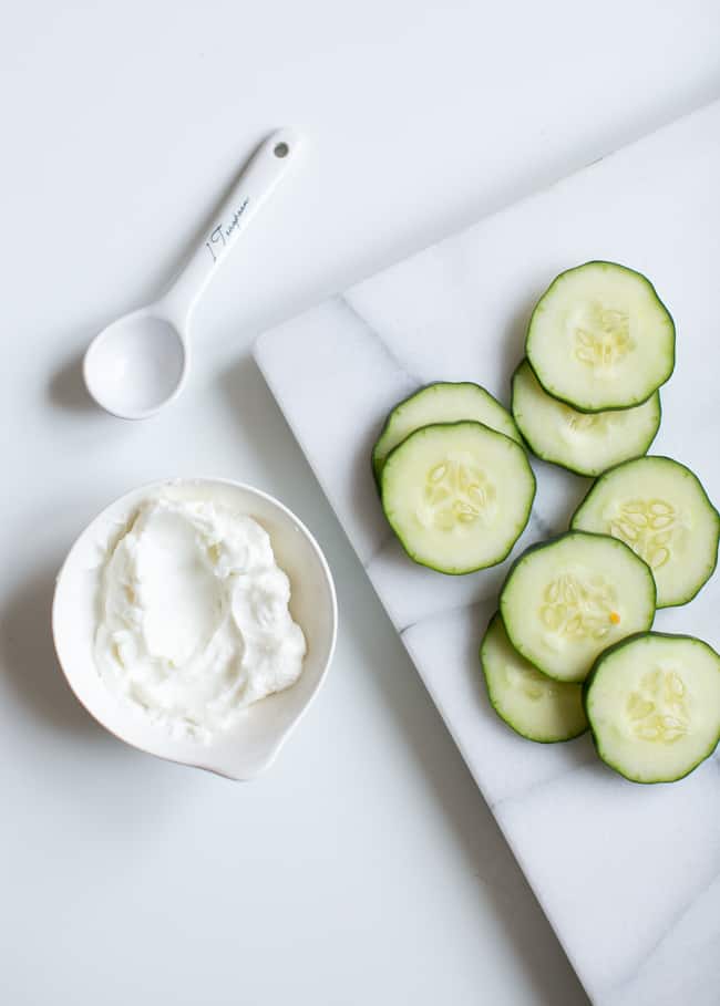 cucmber yoghurt face pack