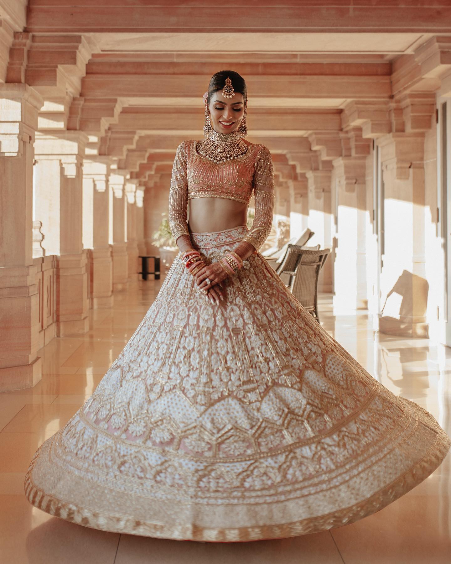 10+ Pink Banarasi Lehengas That You Should Save For An Intimate Wedding |  WedMeGood