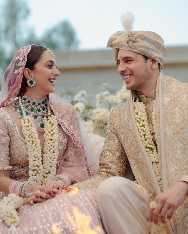 Sidharth and Kiara wedding look