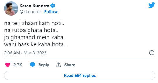 Anusha Dandekar finally breaks her silence on break up with Karan Kundra;  says, “I've been cheated and lied to”
