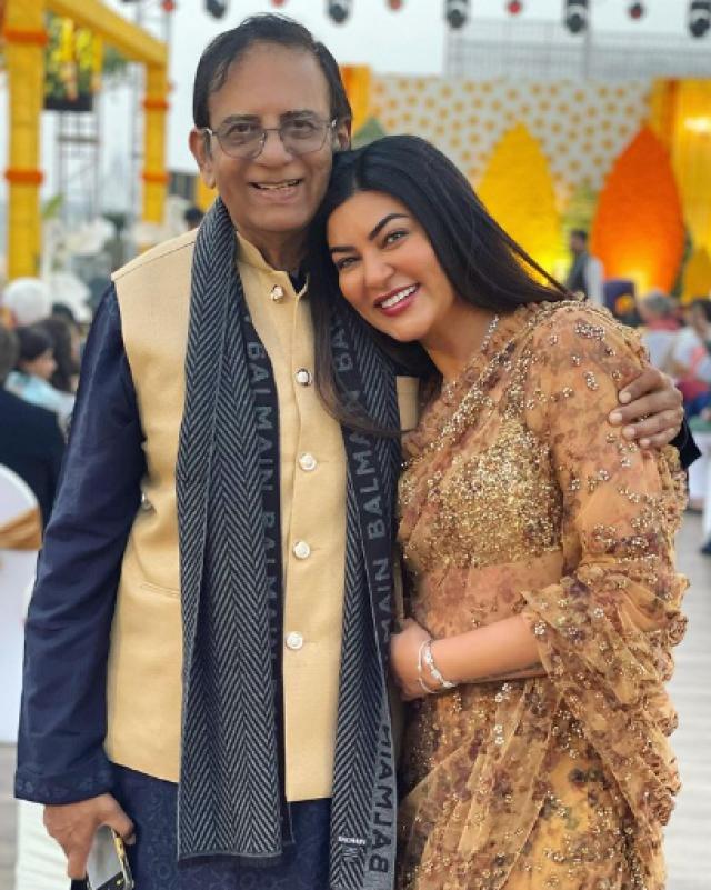 sushmita with her father