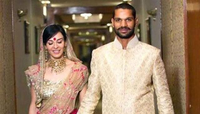 Shikhar Dhawan and Ayesha Mukherjee
