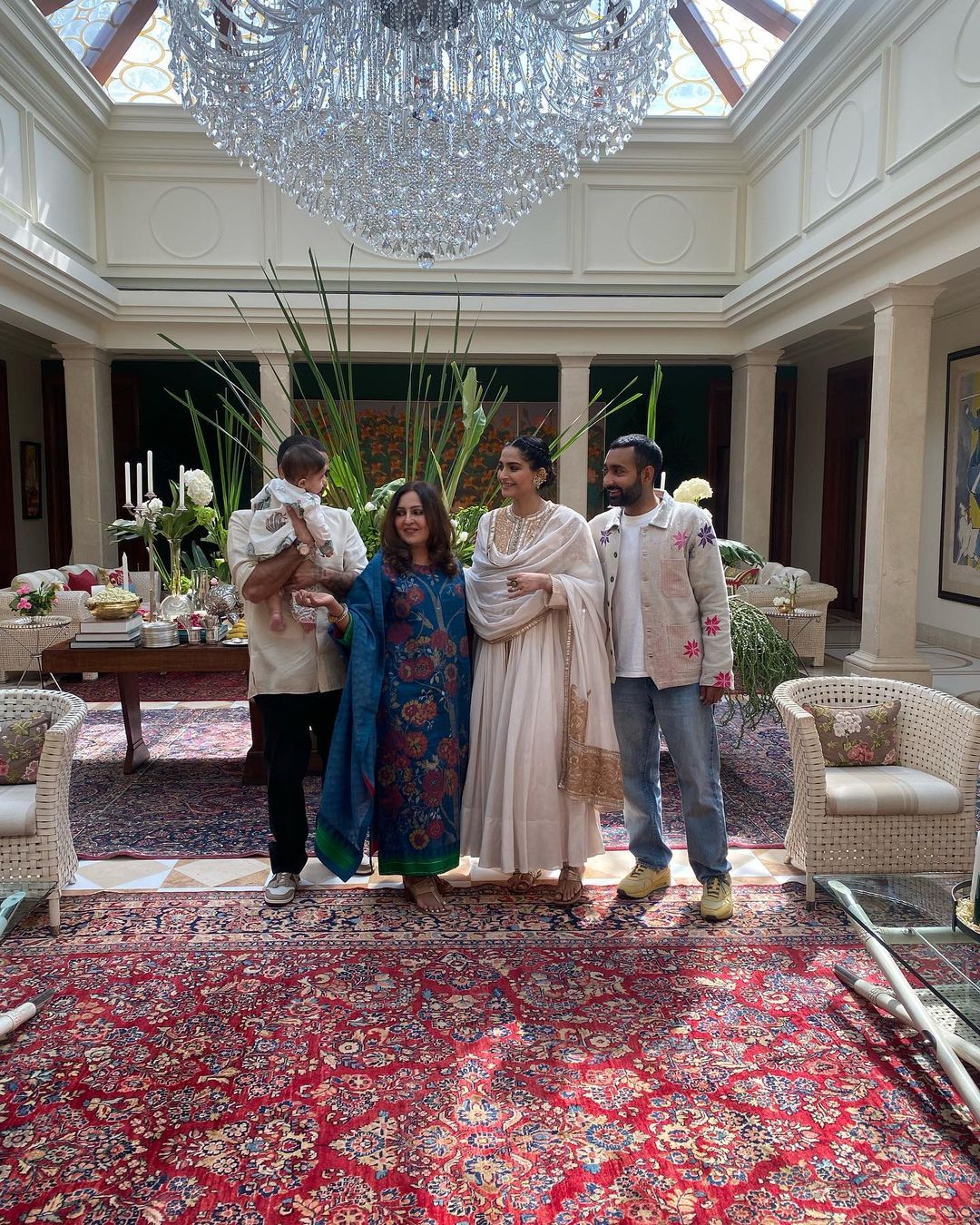 Vayu's grand welcome at Anand and Sonam's delhi home