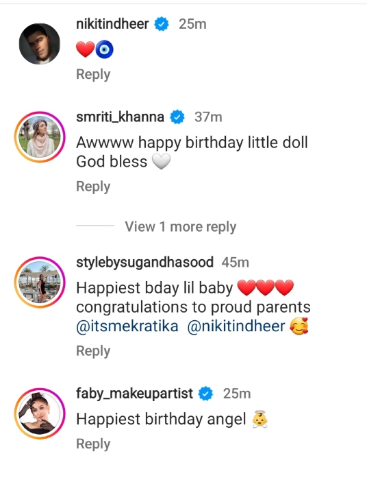 nikitin reaction to duaghter birthday post