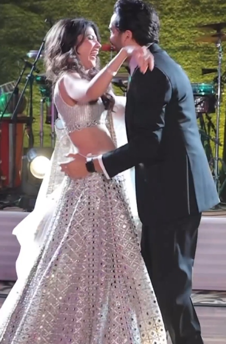 gaurav and sahiba at their reception