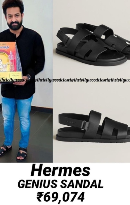 jr ntr wore a hermes sandal