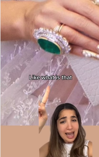 Natasha Poonawalla wearing Raj Mahtani's signature table-cut diamonds  interspersed with burmese rubies and basra pearls. The jewels play... |  Instagram