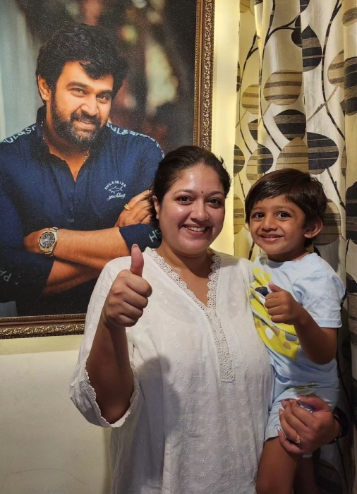 meghana raj and chiranjeevi son started school