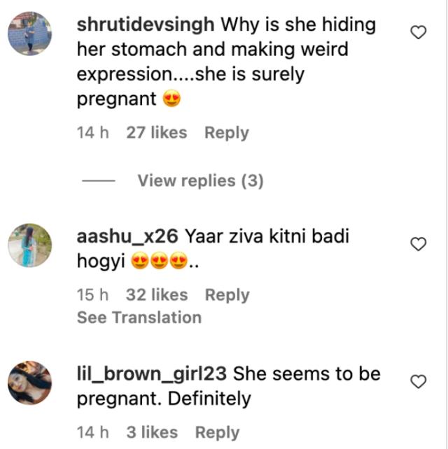netizens on sakshi's dhoni's pregnancy