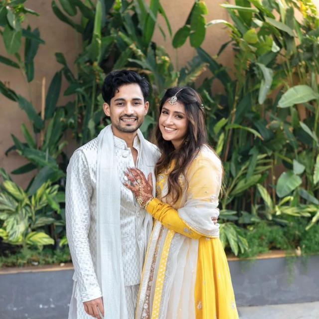 krishna bhatt and vedant sarna engagement ceremony