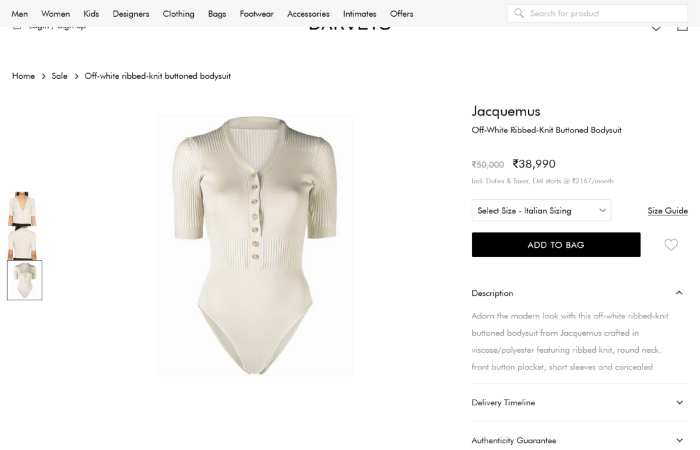 jacquemus bodysuit