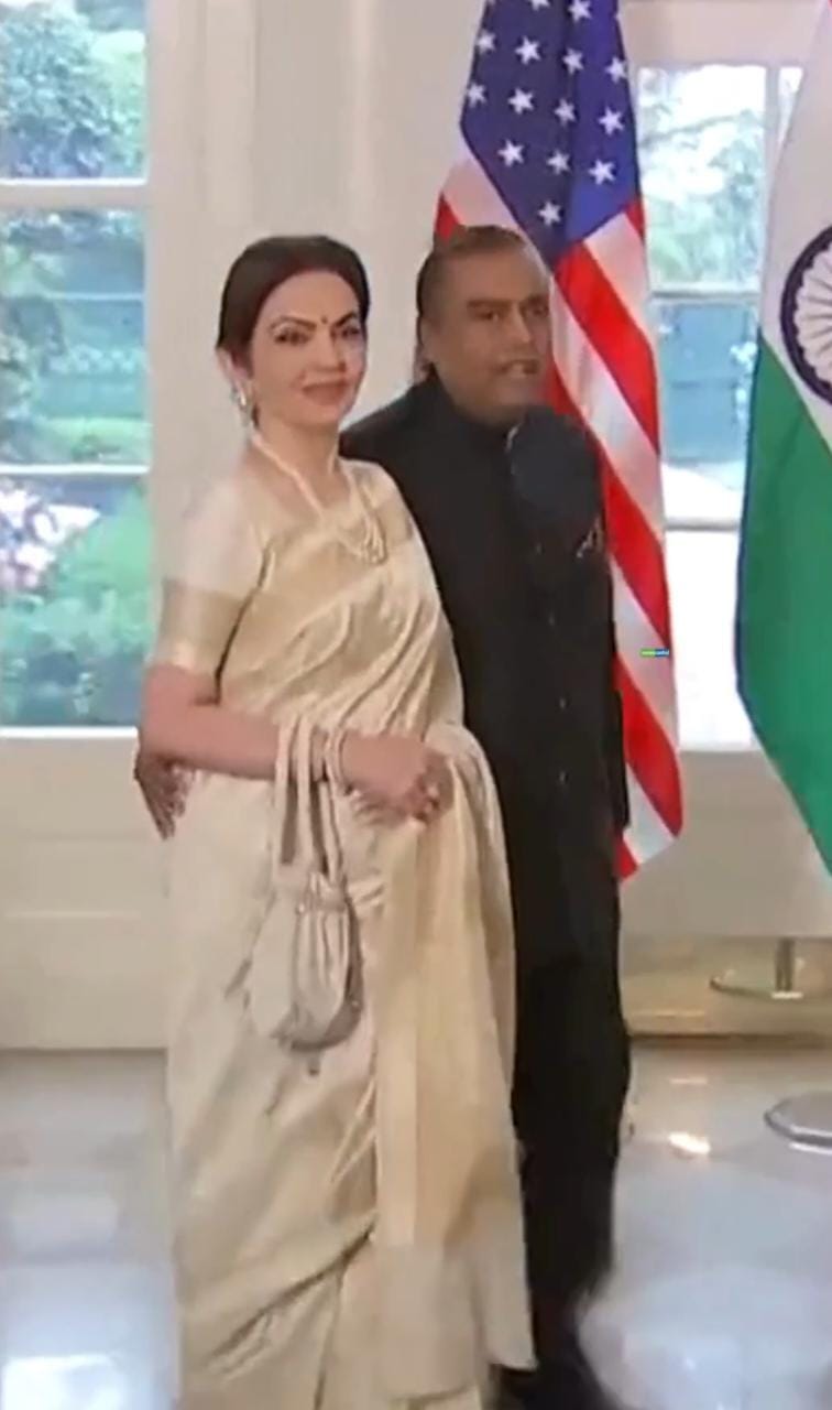 In A Grecian Teal Cape Co-Ord Or A Silk Saree For The Jio World Plaza  Inauguration, It's A Chic And Happy Birthday For Nita Ambani Indeed