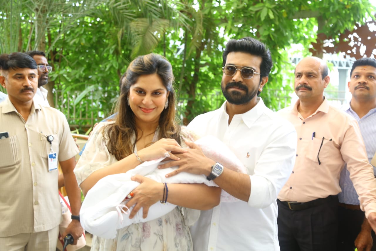 ram charan's baby girl gets warm welcome from family