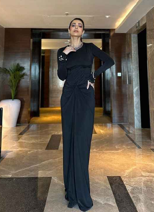Malaika Arora Flaunts Her Curves In A Black Co-Ord Set Worth Rs. 42K From Arpita Mehta's Collection