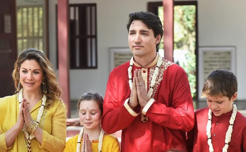 Trudeau family in India