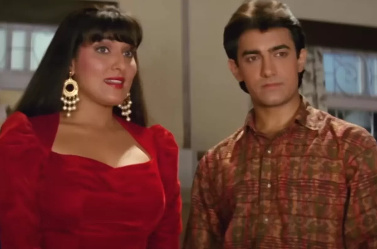 Navneet Nishan kissed Aamir Khan all day long during the shoot of Hum Hai Rahi Pyar Ke