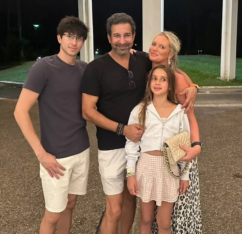 Wasim Akram's second wife, Shaniera Thompson is 17 years younger than him