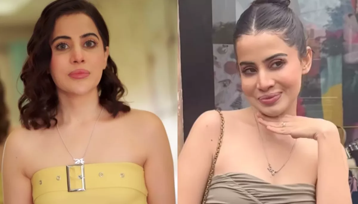 Uorfi Javed's first appearance post dissolving chin fillers unrecognisable