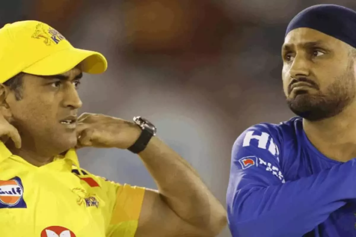 Harbhajan and MS Dhoni