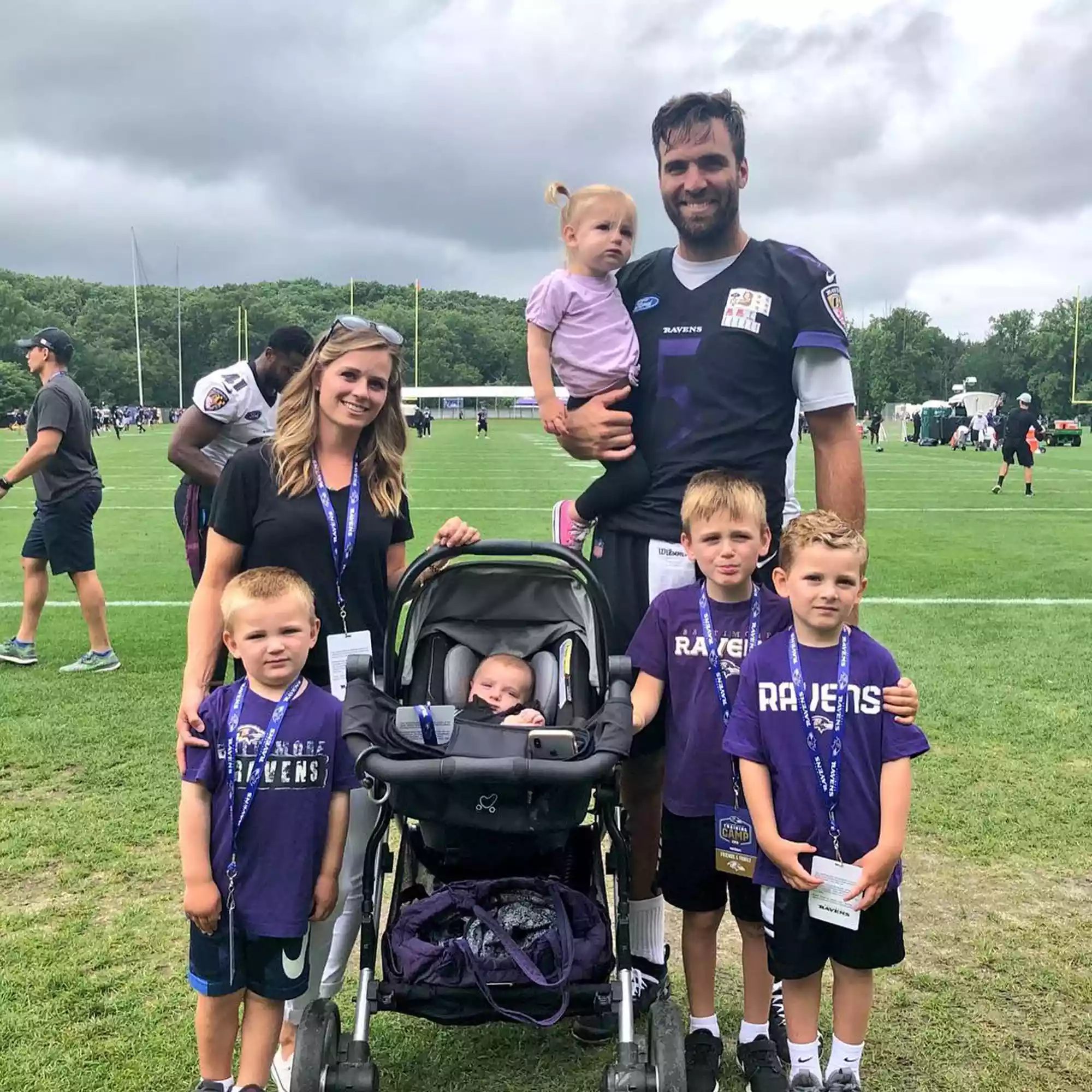 Joe Flacco's wife, Dana Grady, has been his biggest cheerleader since his journey from high school to Super Bowl MVP