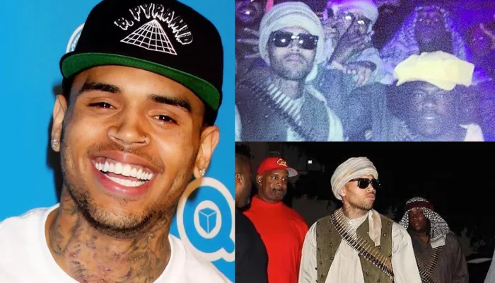 Chris Brown as a Taliban member