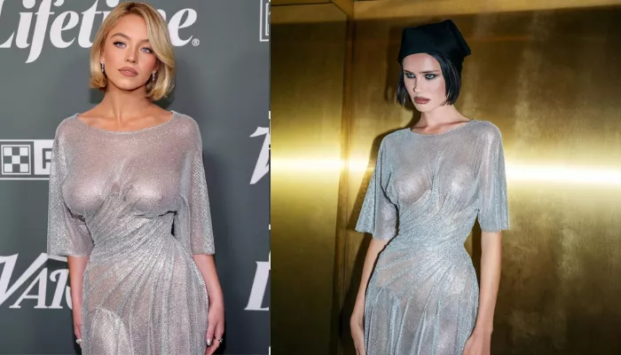 Fans compare Sydney Sweeney and Norwegian model, Siri Lehland, in the same sheer gown, igniting a stirring fashion debate online