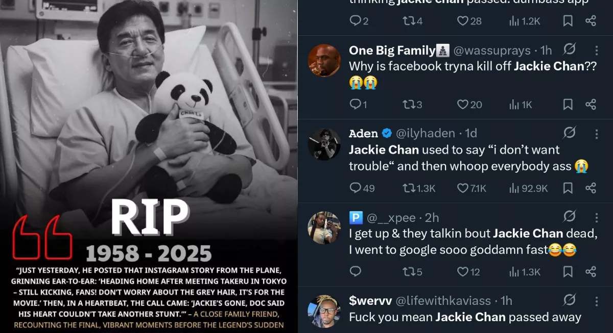 Did 'The Karate Kid' Actor, Jackie Chan, Really Pass Away? Here's Truth Behind His Viral Death Claim Online 4