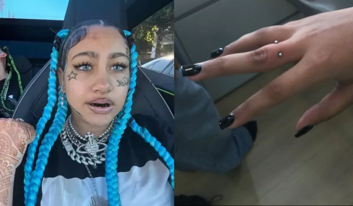 Kim Faces Backlash As Her Daughter, North, Debuts Finger Piercing At 12, Netizens Say, ‘She's Way Too Young.’  1