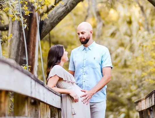 Bryan Anger with wife