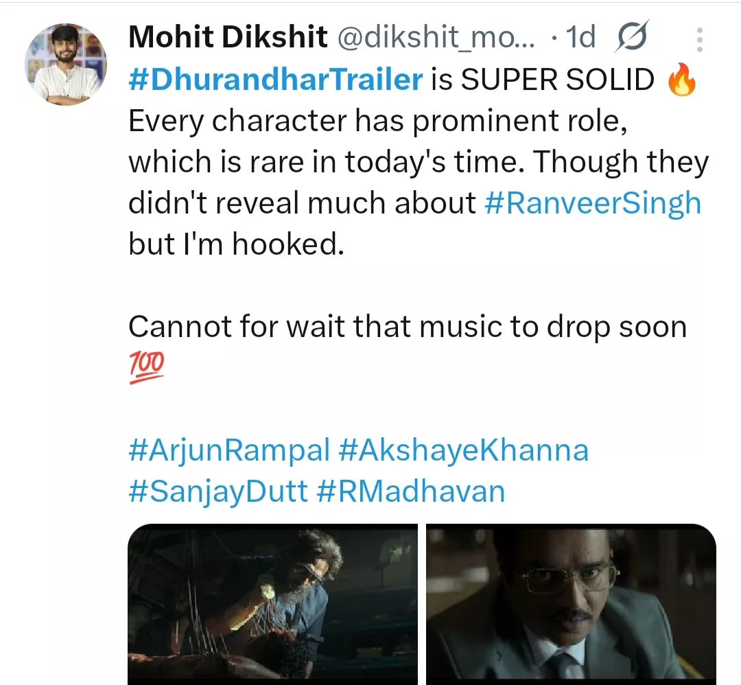 Dhurandhar trailer reaction