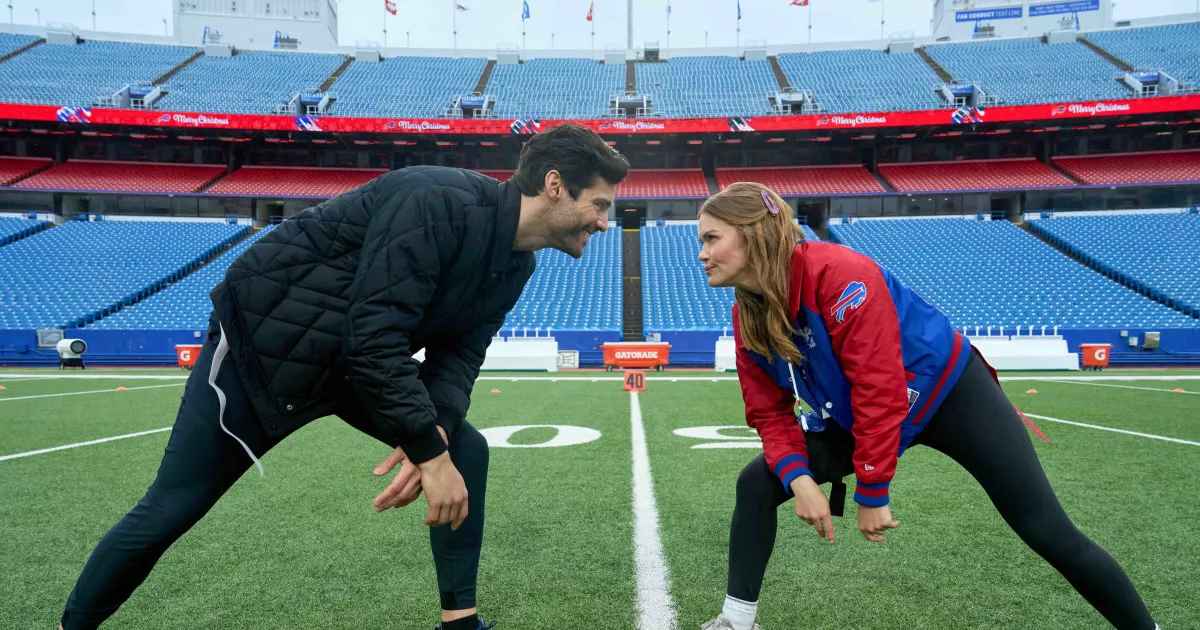 Morgan and Gabe in the Bills movie