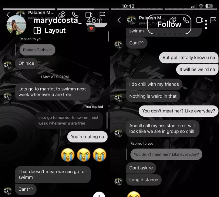 Palaash Muchhal Smriti Mandhana