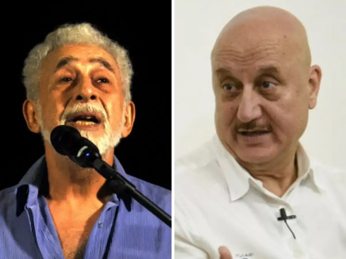 Anupam Kher and Naseeruddin Shah