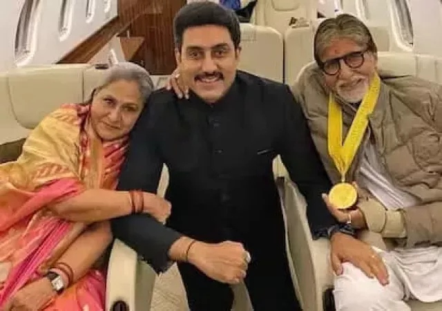 Abhishek Bachchan, Amitabh Bachchan, Aaradhya Bachchan, Aishwarya Rai, Jaya Bachchan