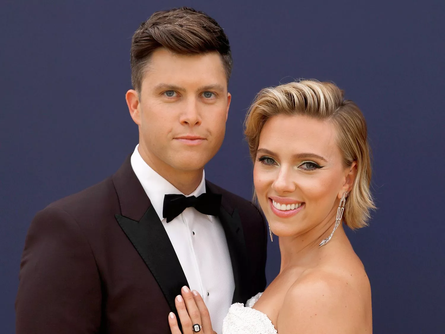 Scarlett Johansson and Colin Jost
