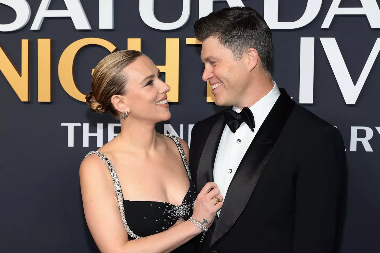 Scarlett Johansson and Colin Jost