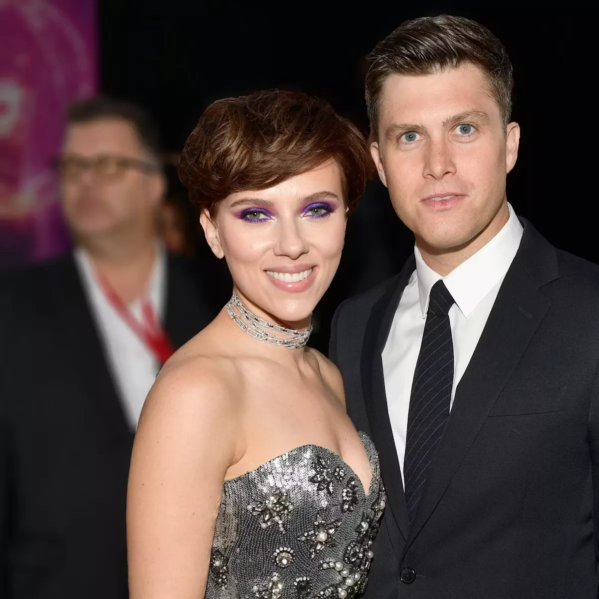 Scarlett Johansson and Colin Jost