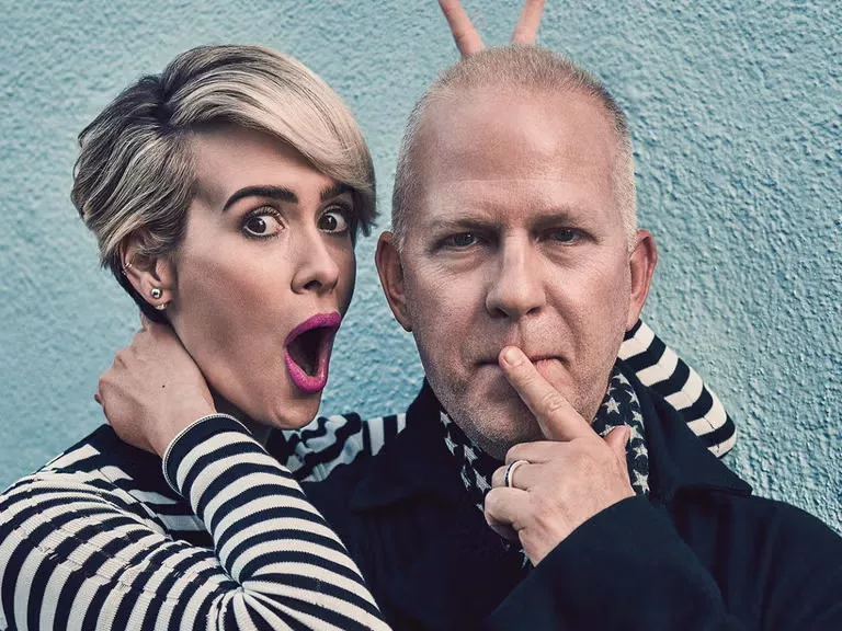Sarah Paulson and Ryan Murphy